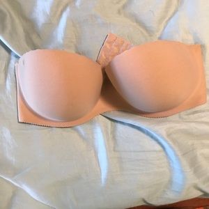 Nude Victoria’s Secret Strapless Bra